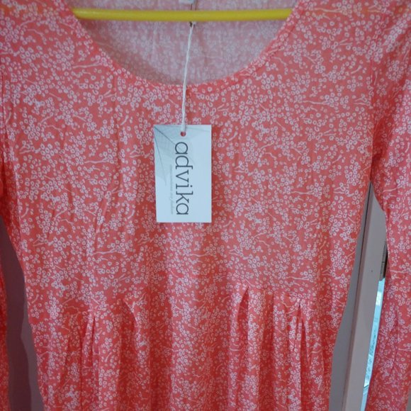 Advika peachy pink ballerina tunic with pockets made out of tencel - Picture 6 of 8